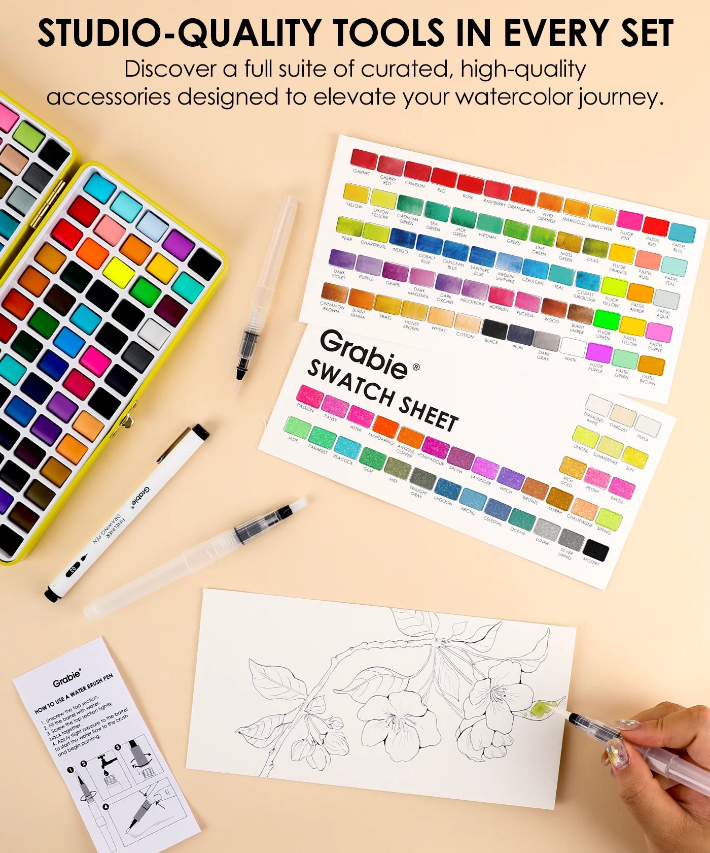 All-in-One Premium Watercolor Set of 100