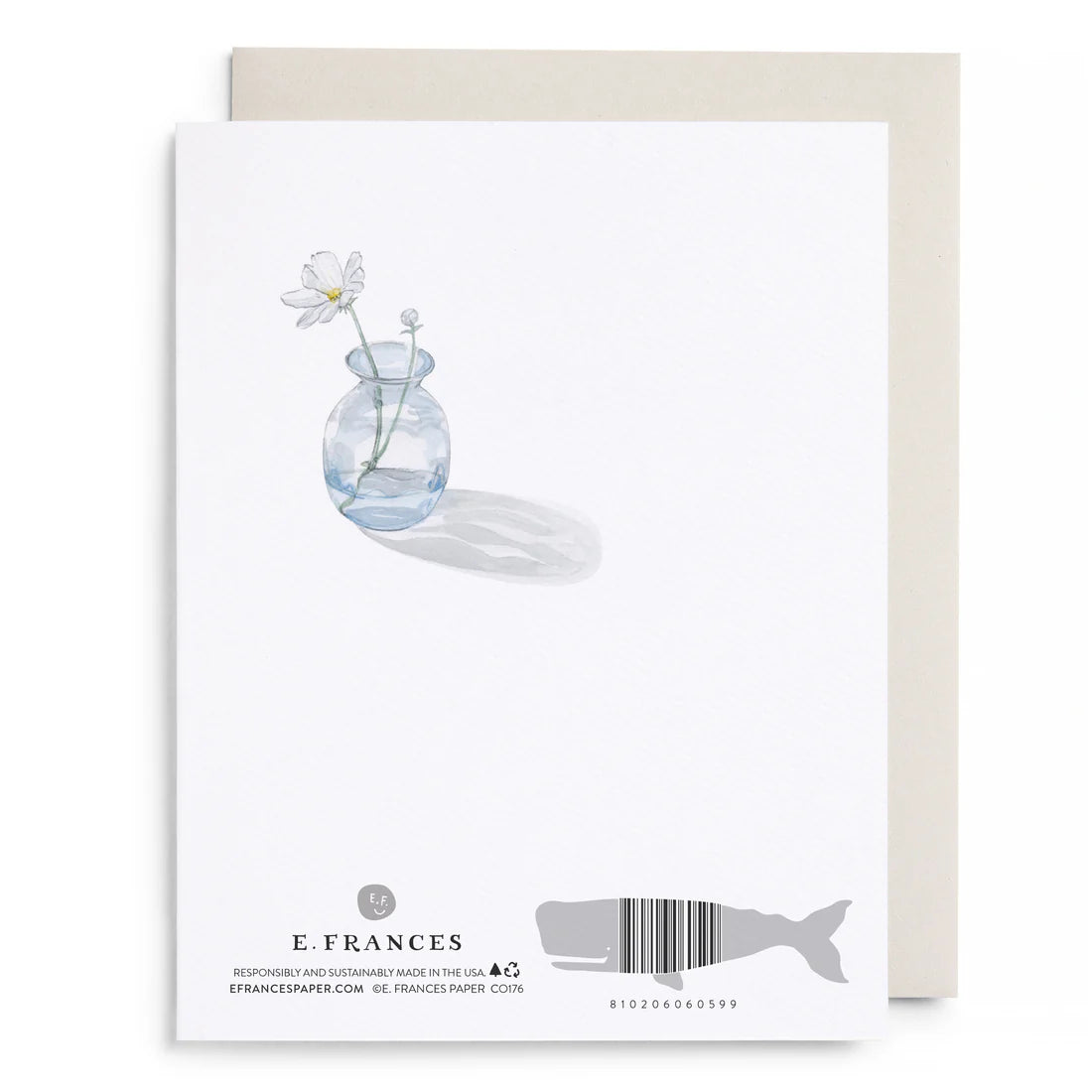 Bud Vase Sending Love Greeting Card