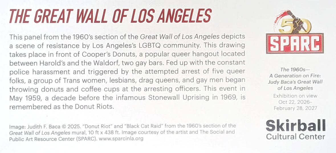 Donut Enamel Pin Set from "The 1960s- A Generation on Fire: Judy Baca's Great Wall of Los Angeles"