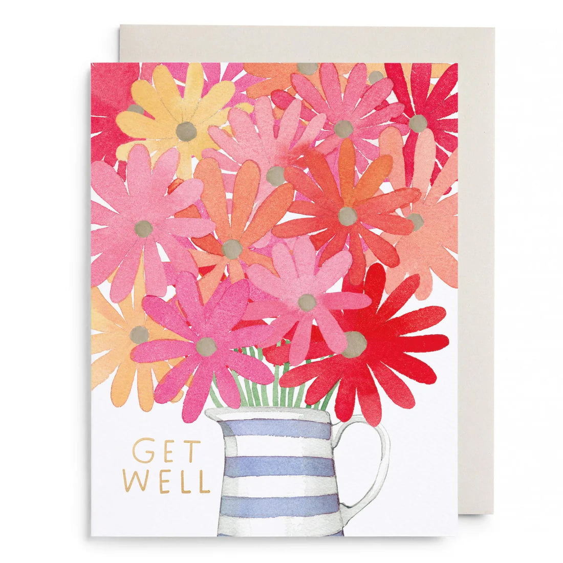Get Well Flowers Greeting Card
