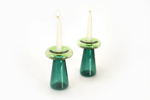 Mushroom Shabbat Candlesticks