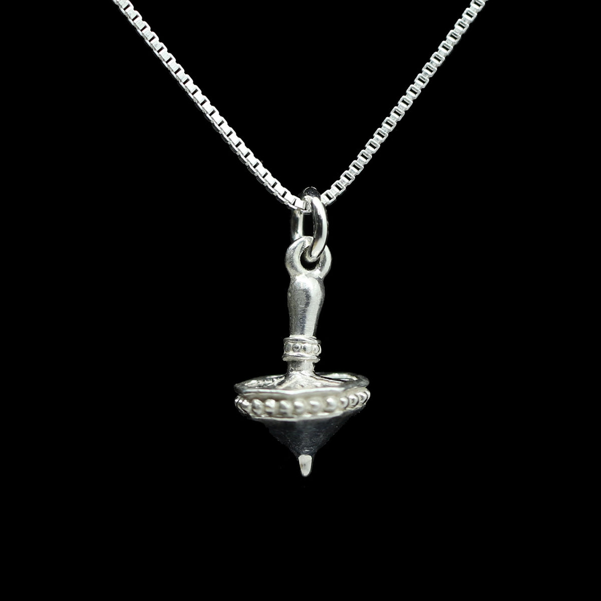Sterling Dreidel Necklace