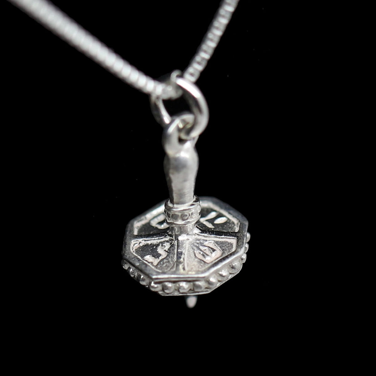 Sterling Dreidel Necklace
