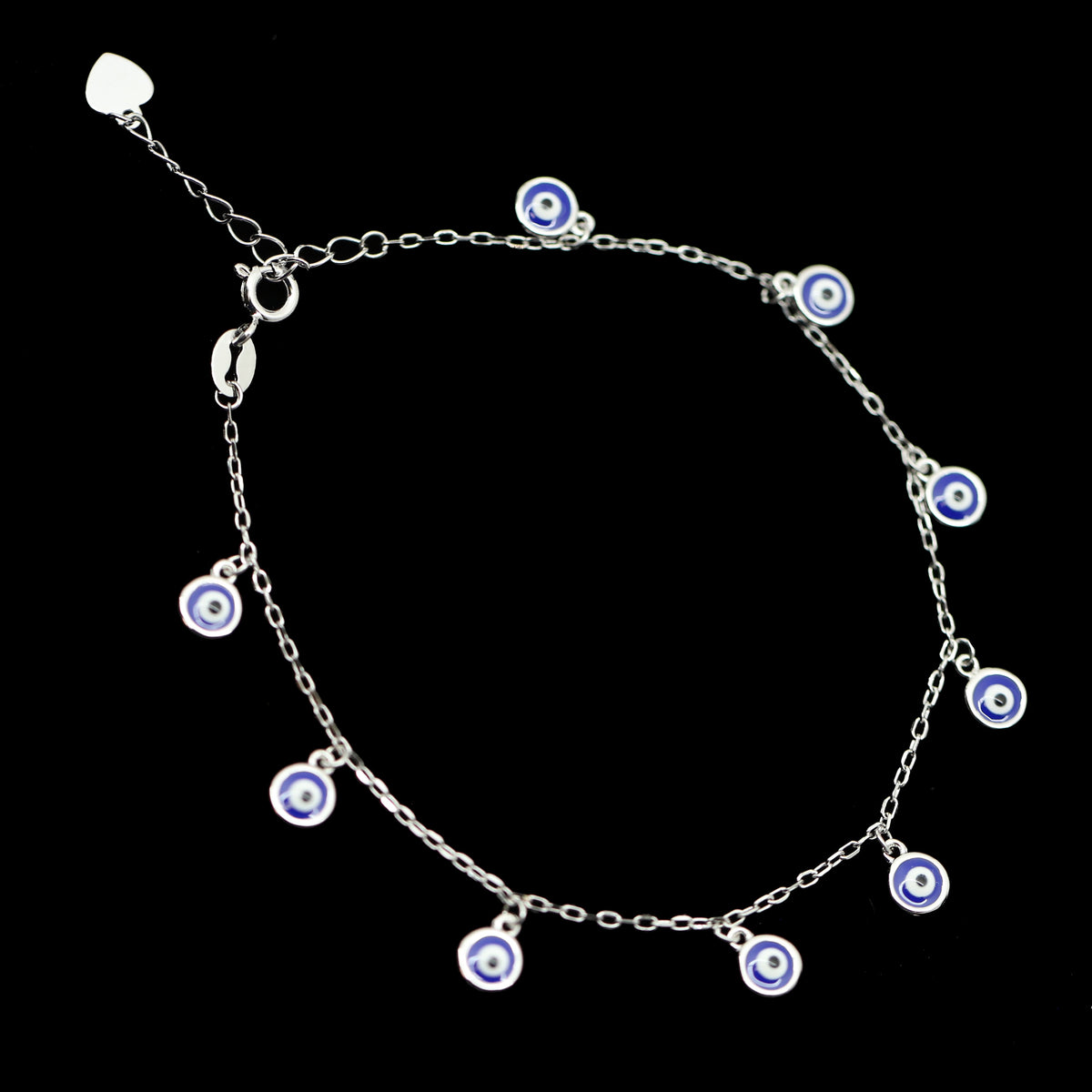 Sterling Eye Dangle Bracelet