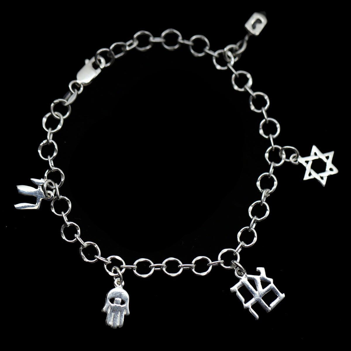 Sterling 5 Charm Bracelet