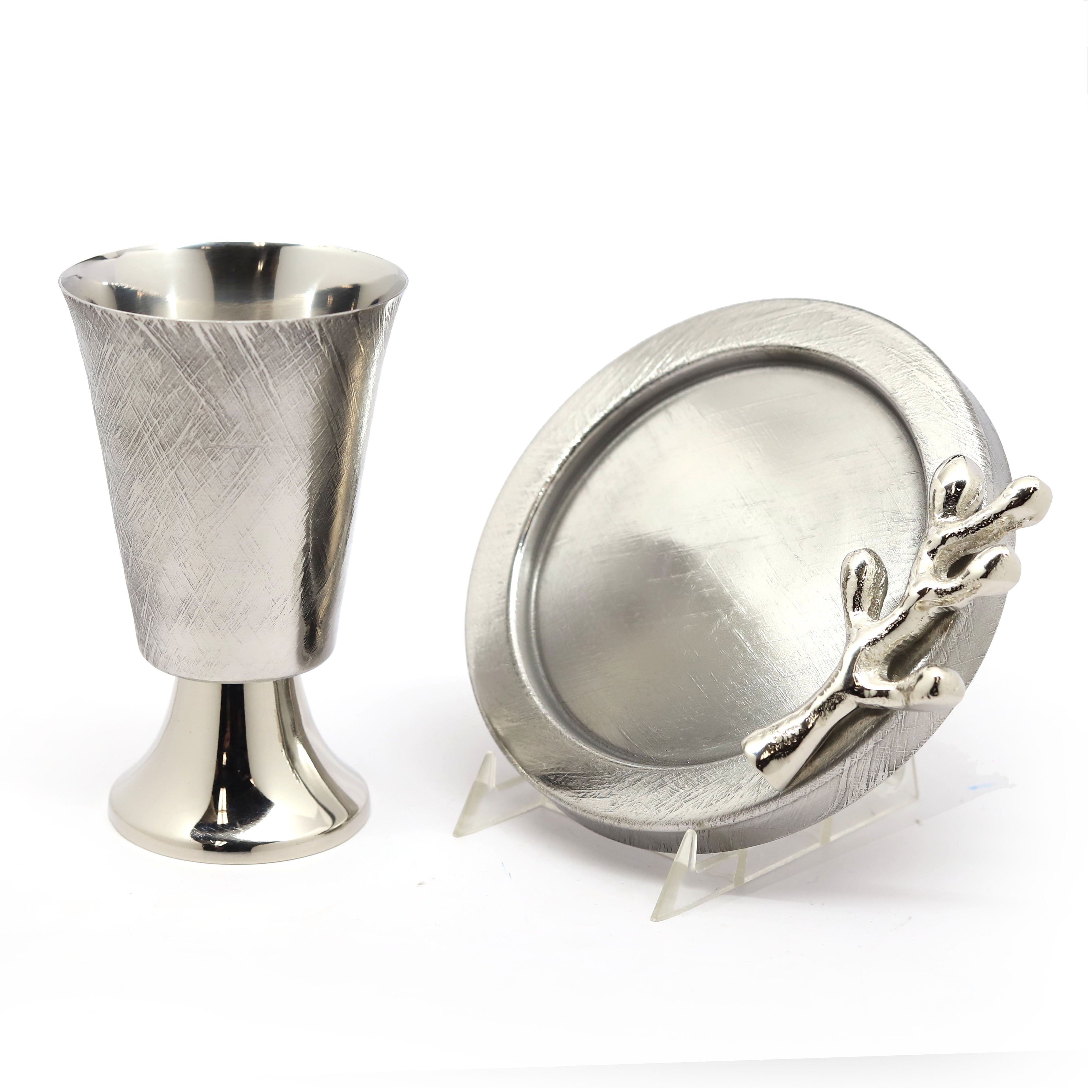 Kiddush Set Pomegranate Leaf