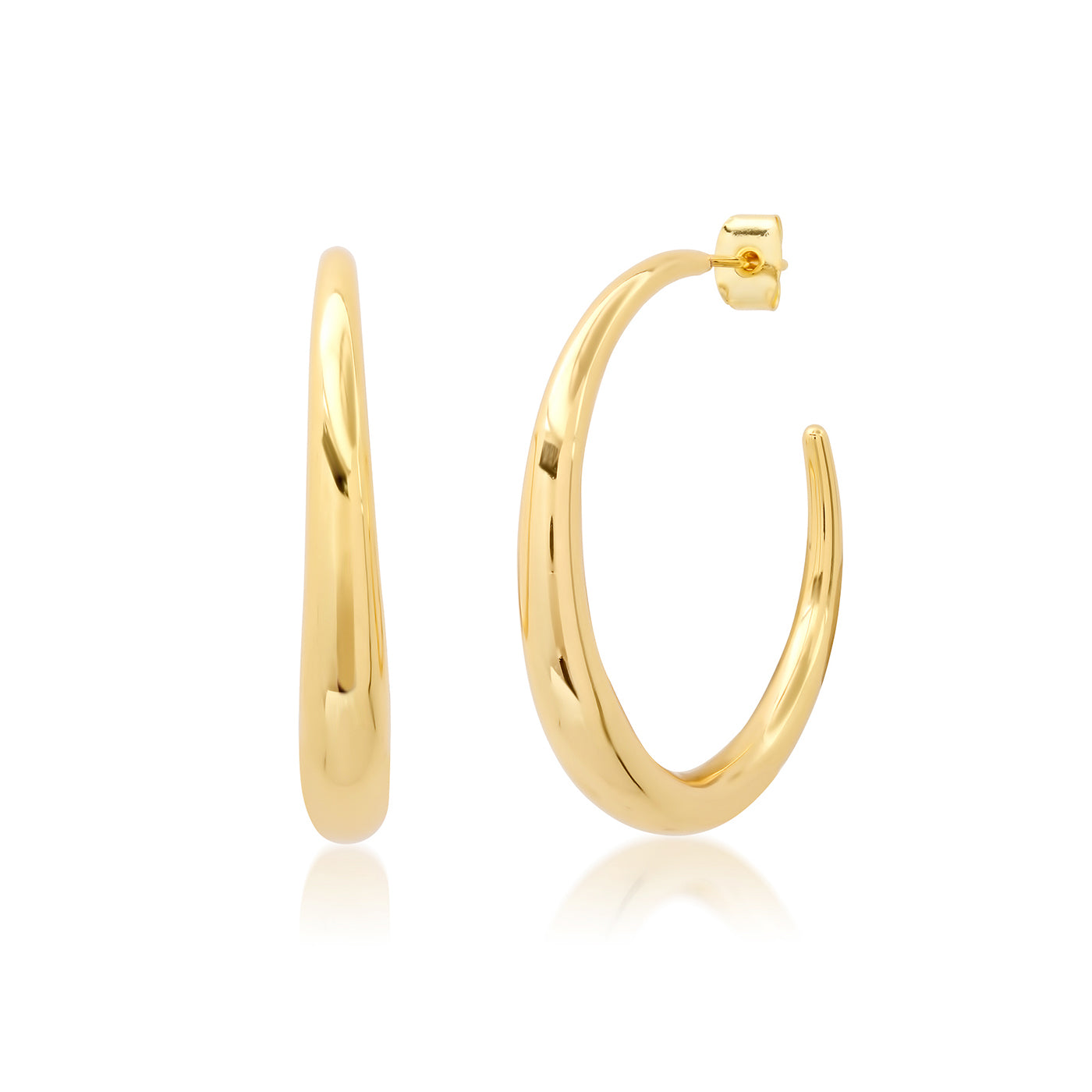 Thin to Thick Gold Hoop Earrings