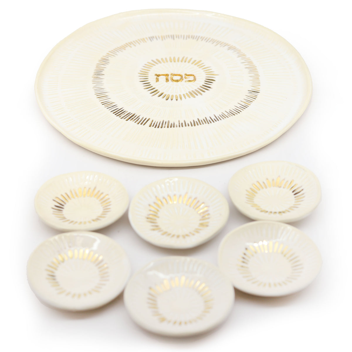 Handmade Ceramic Seder Plate