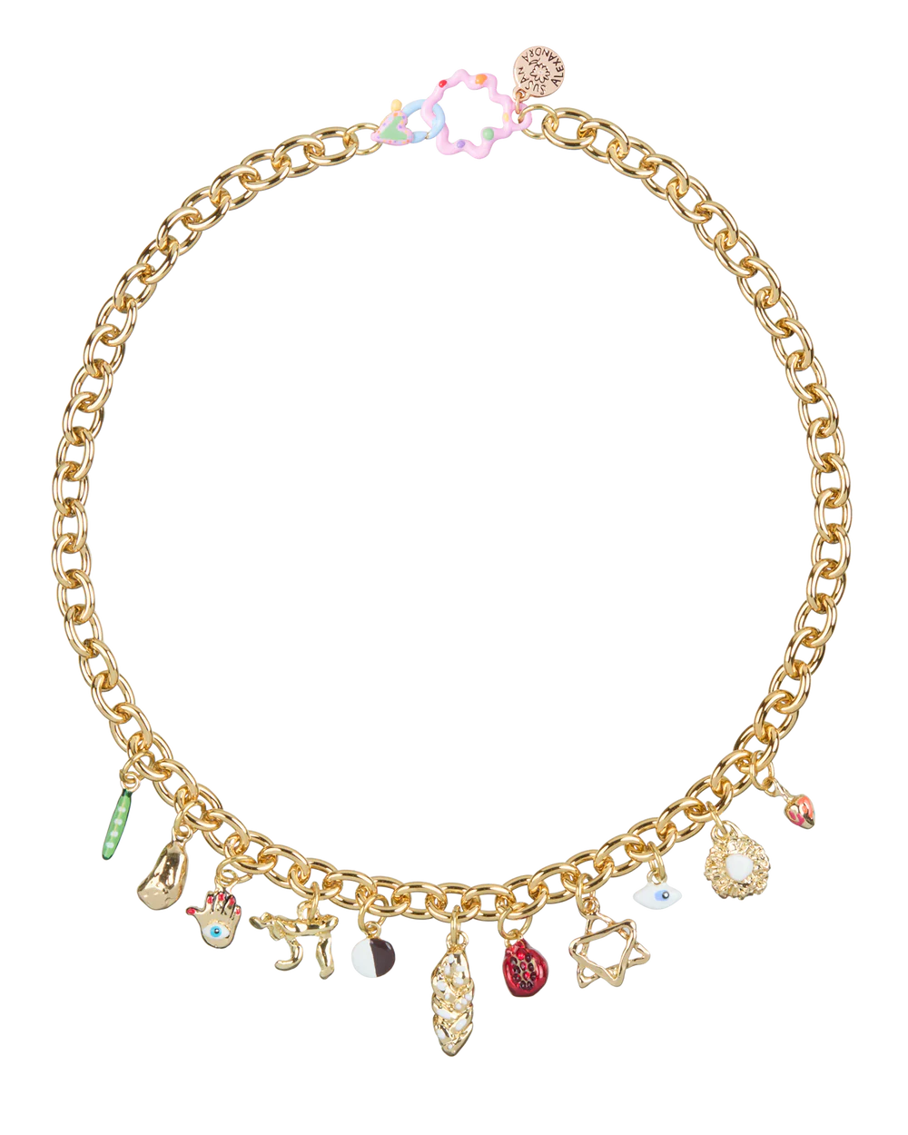 Jewish Gilt Necklace