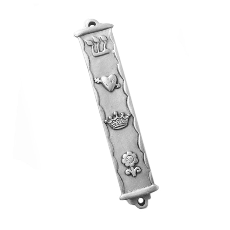 Pewter Princess Mezuzah Case