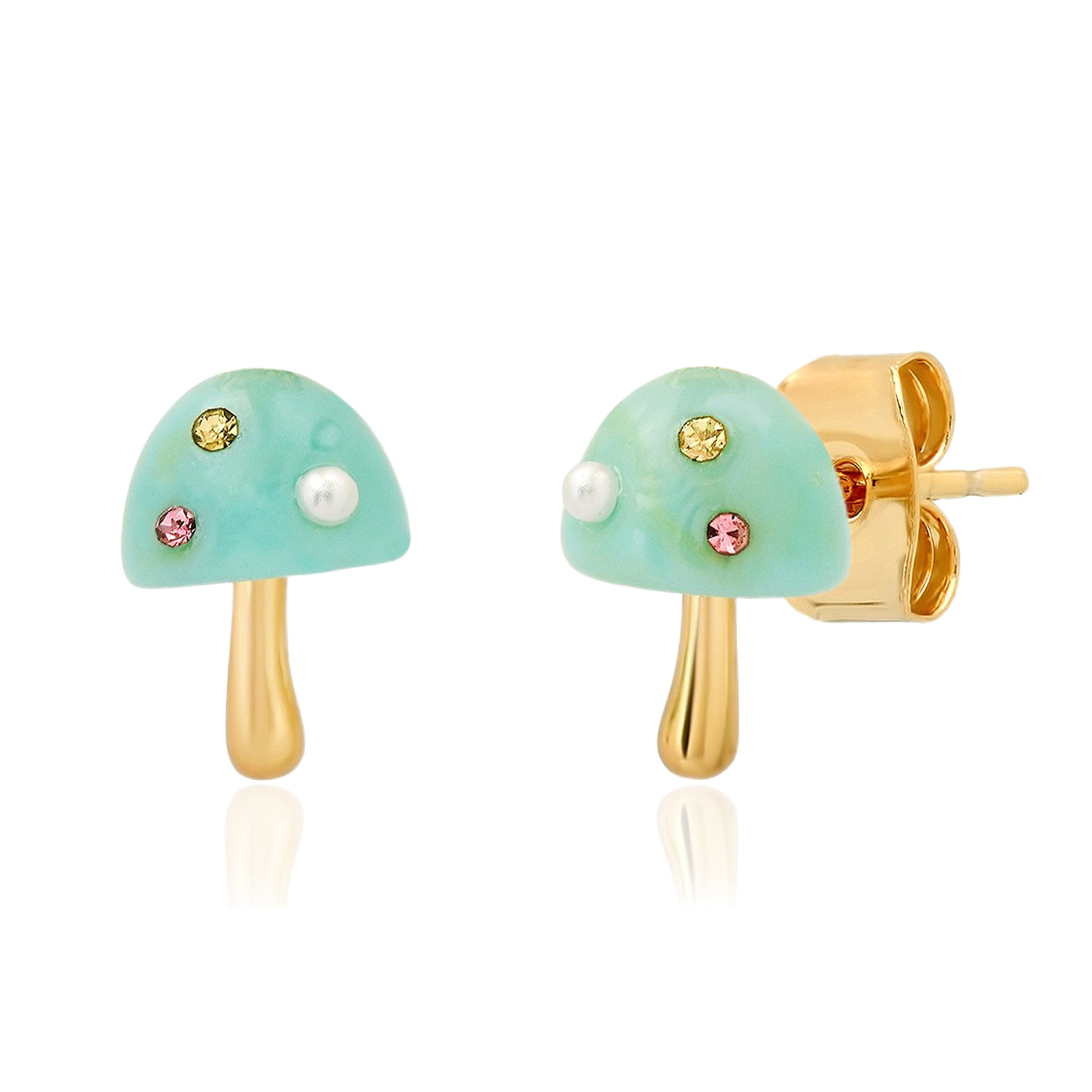 Sky Magical Mushroom Studs