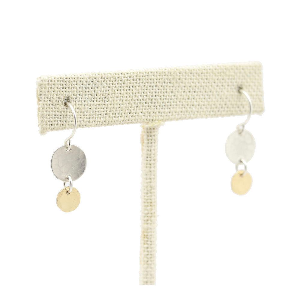 Little Disc Drop Earrings