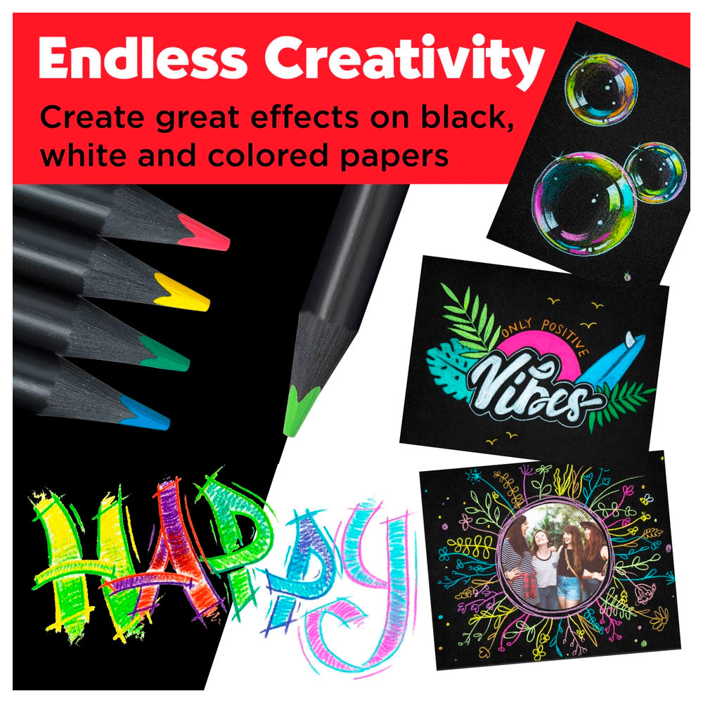 Super Soft Black Edition Colored Pencils, Box of 36