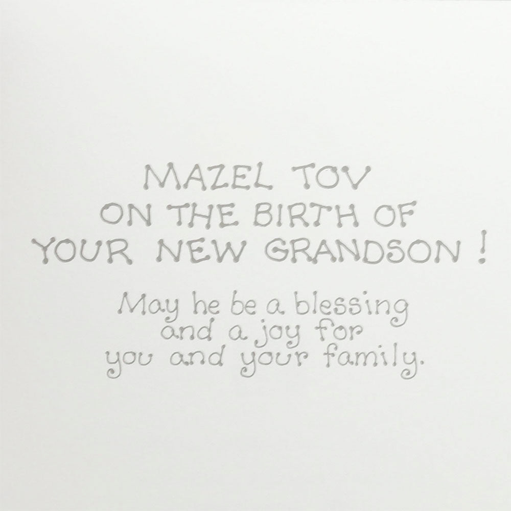 Mazel Tov a New Grandson Greeting Card