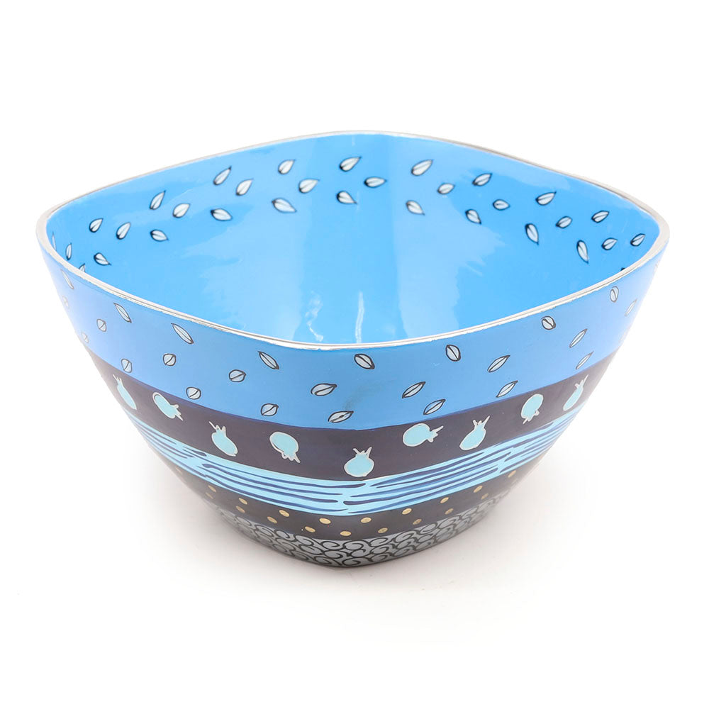 Serving Bowl Blue Pattern