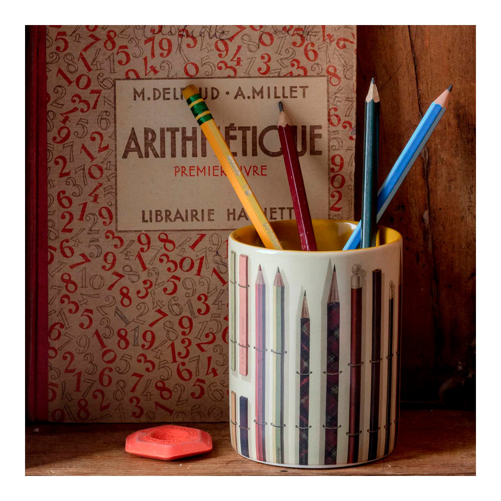 Everything Pot with Vintage Art Supplies