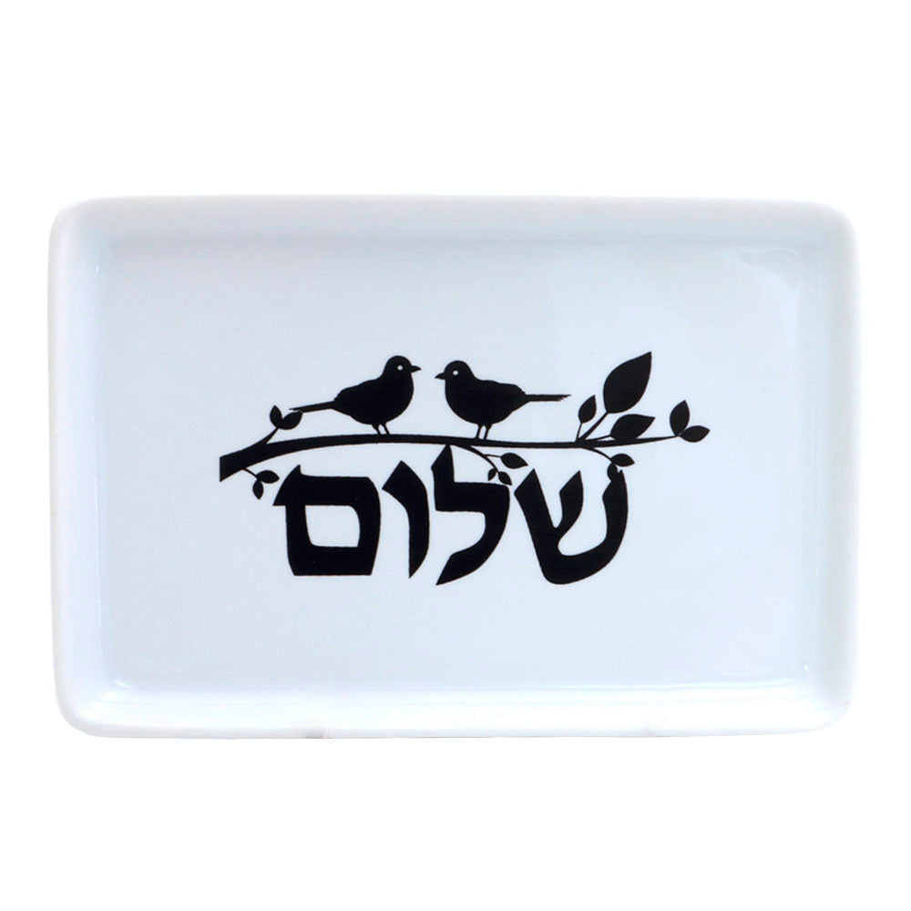 Shalom Dish with Birds