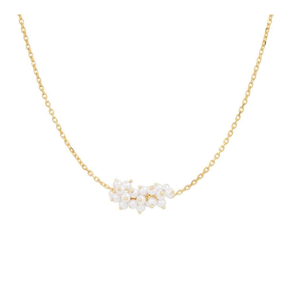 Gold Vermeil Chain with Freshwater Pearl Cluster
