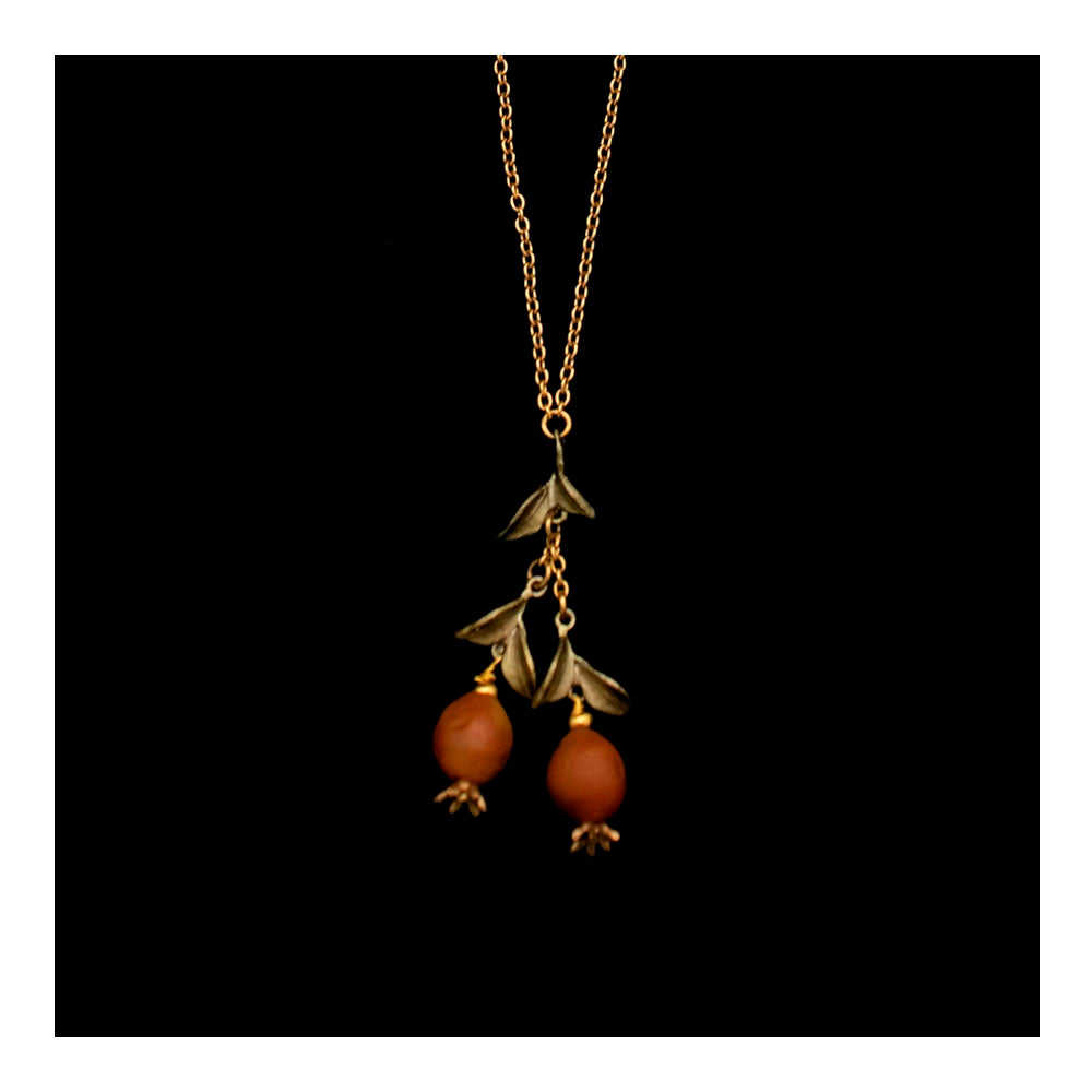 Pomegranate Double Drop Pendant