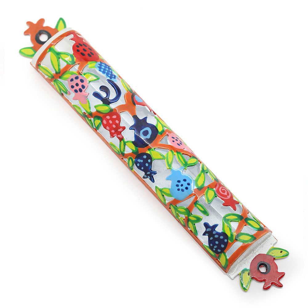 Hand Painted and Laser Cut Mezuzah
