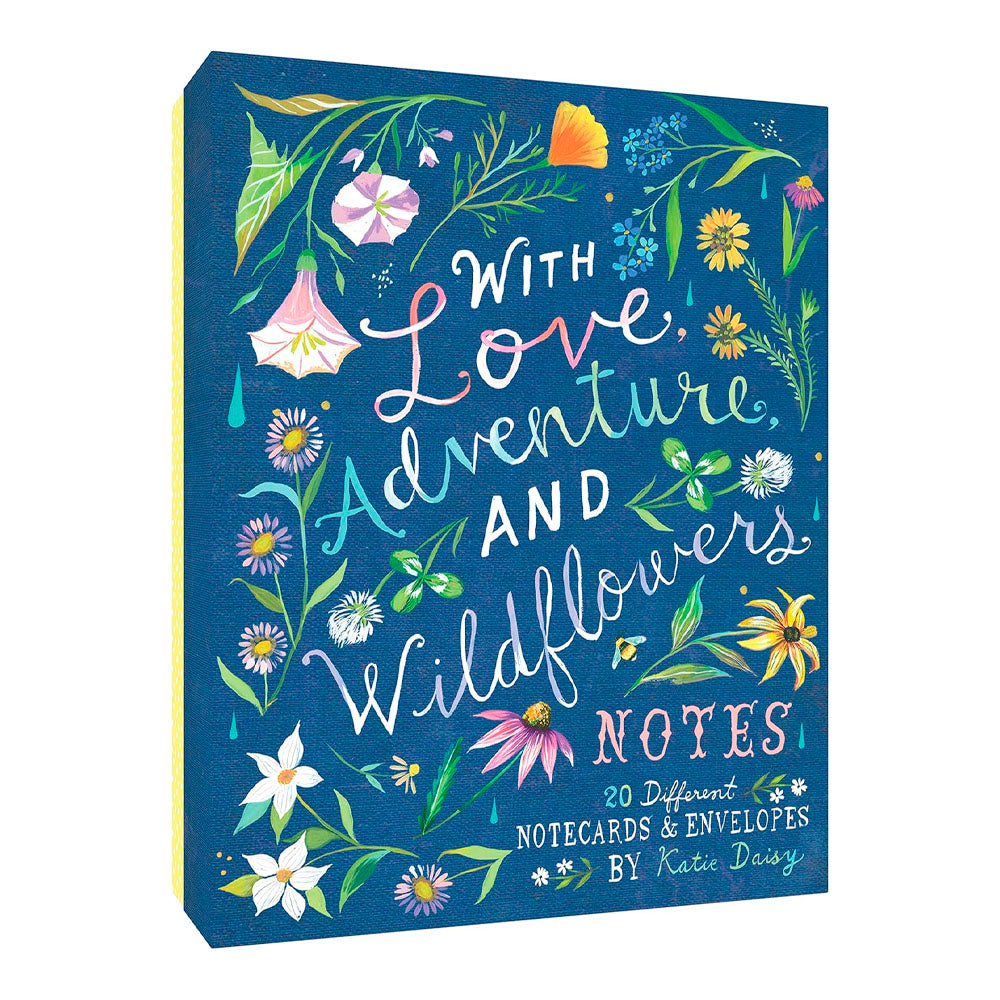 With Love, Adventure, and Wildflowers Notes: 20 Different Notecards & Envelopes