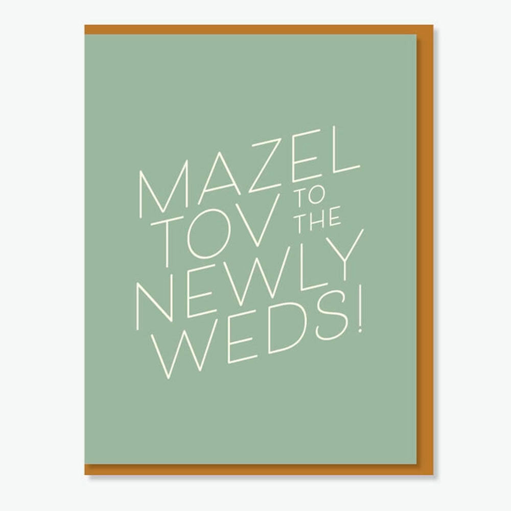 Mazel Tov Newlyweds! Greeting Card