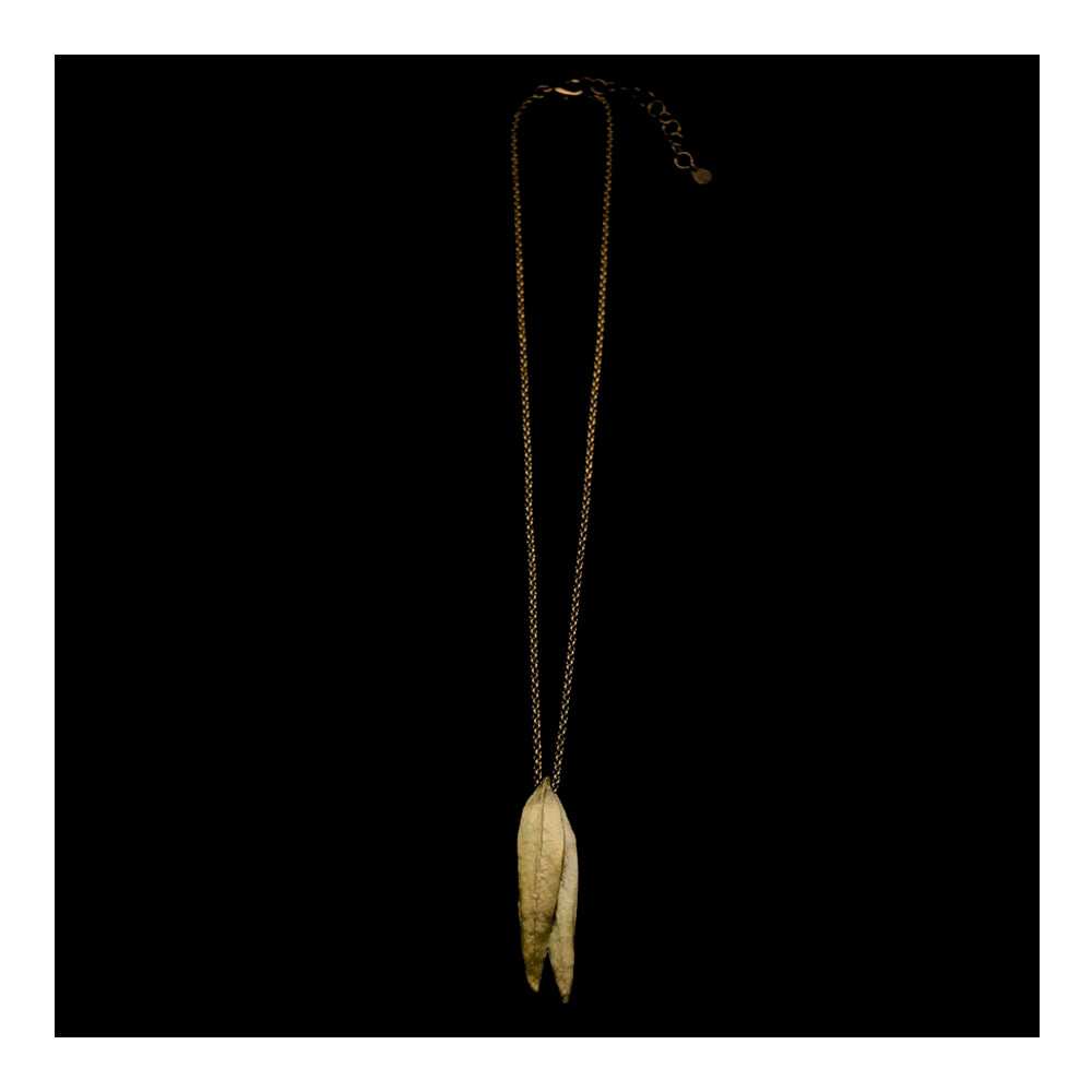 Eucalyptus Long Double Leaf Pendant