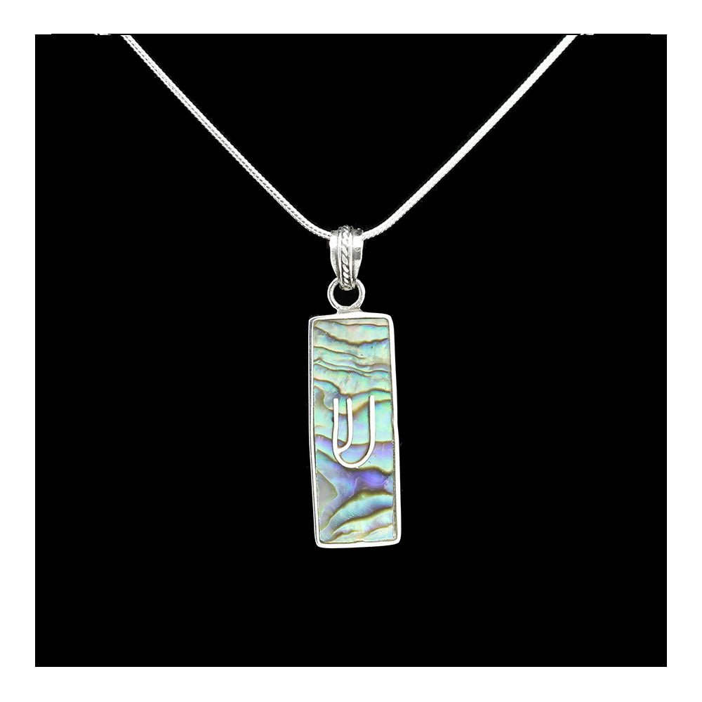 Abalone Mezuzah Necklace