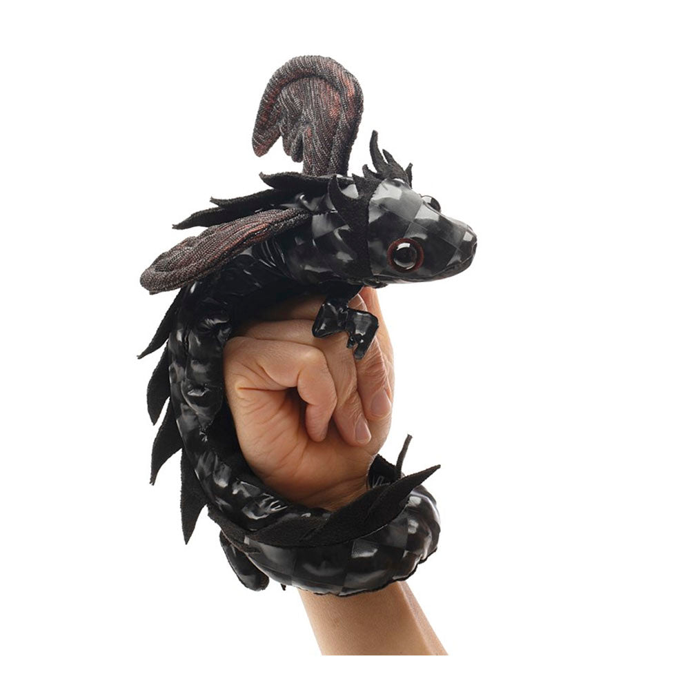 Midnight Dragon Wristlet Puppet