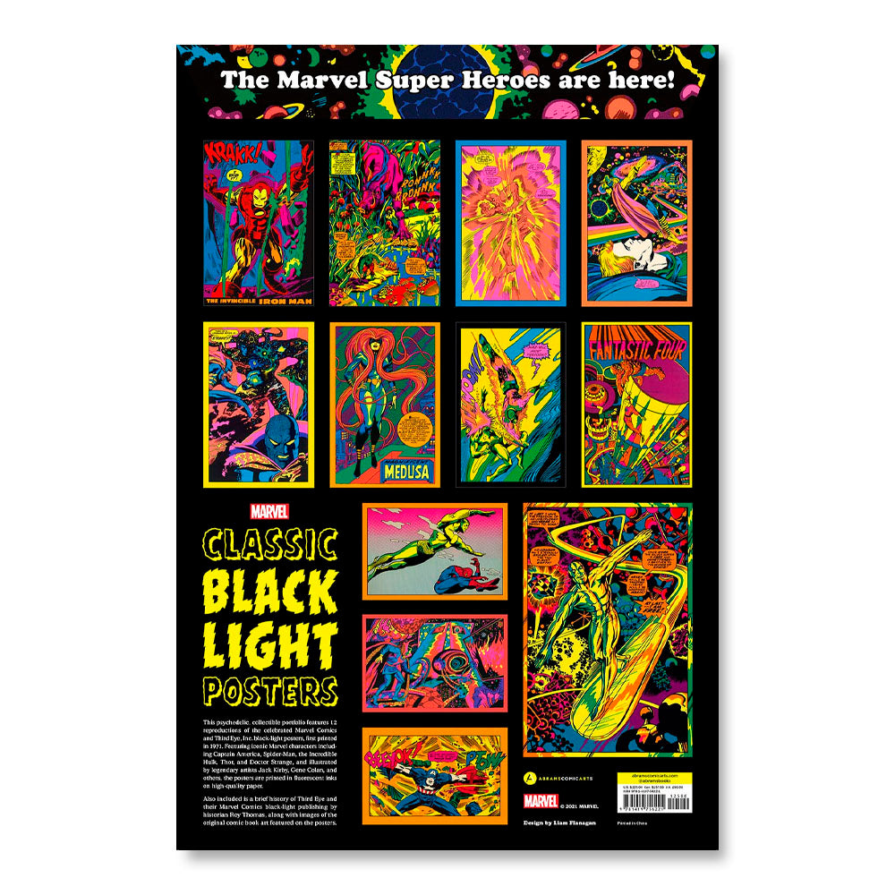 Marvel Classic Black Light Collectible Poster Portfolio