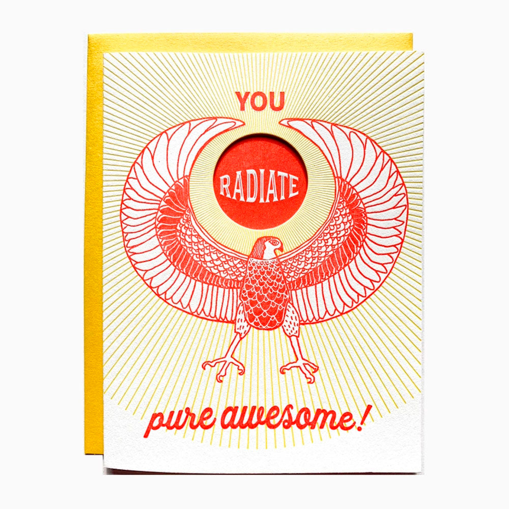 You Radiate Pure Awesome Die-Cut Card