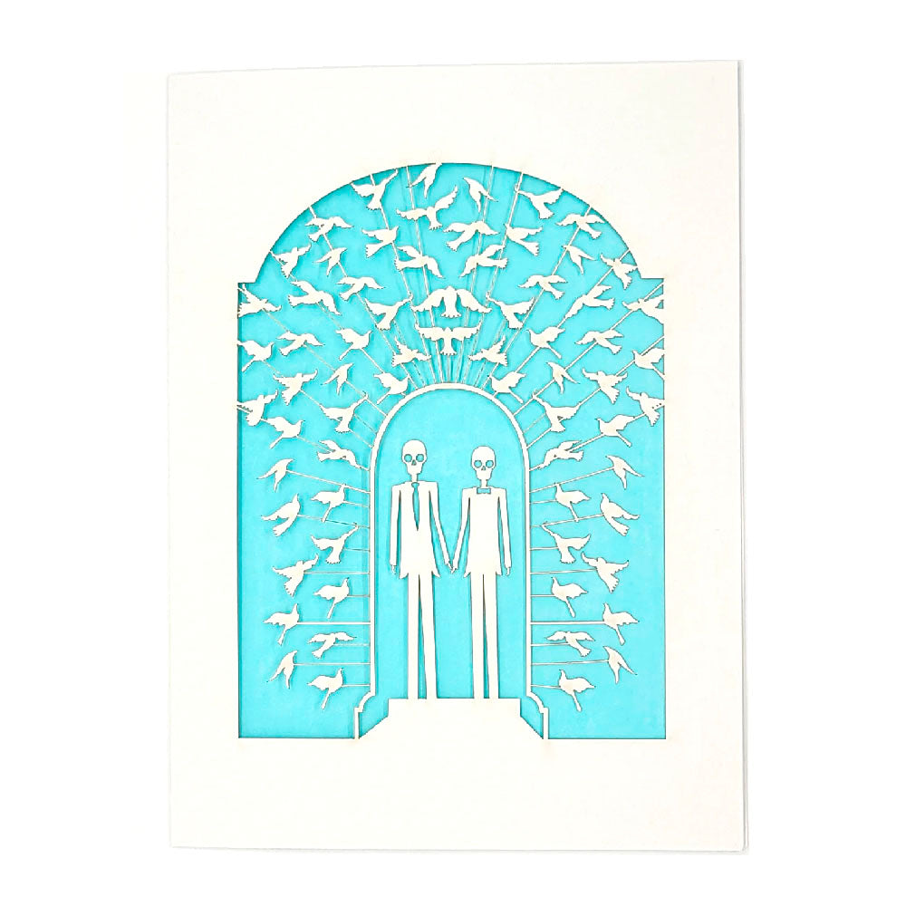 Groom & Groom Papercut Card