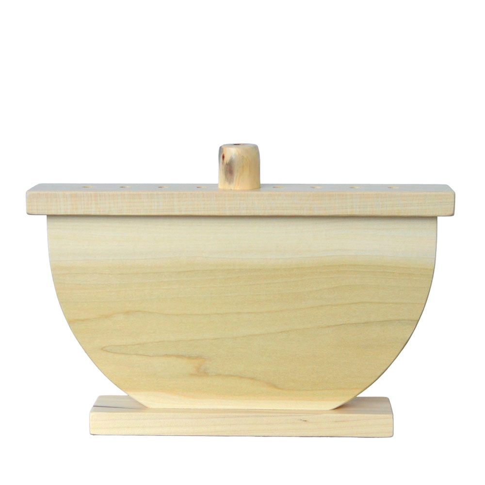 "Kindle the Light" Wooden Hanukkiah