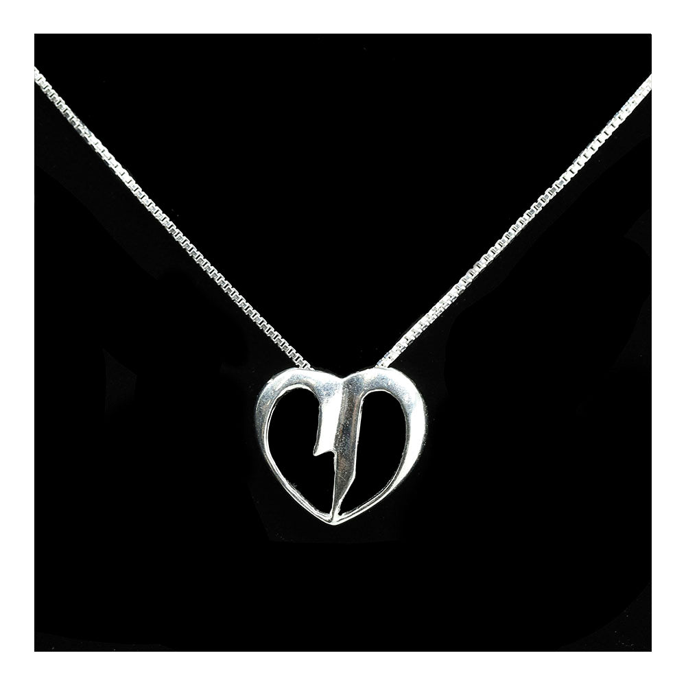 Sterling Chain and Heart Necklace