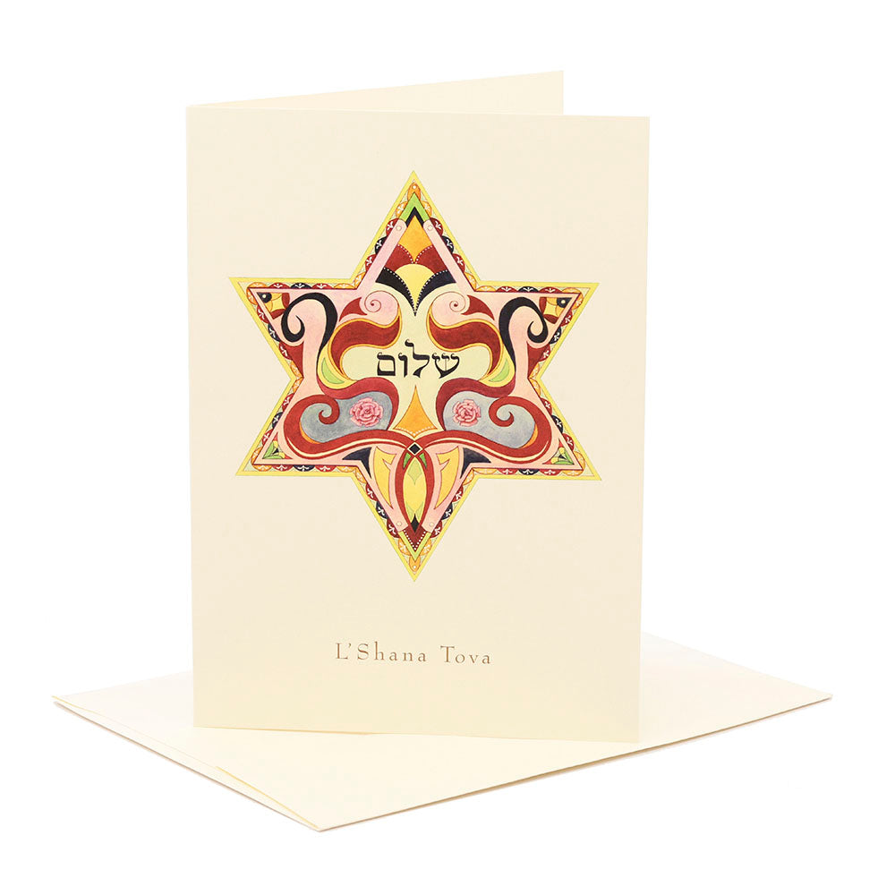 Star of David Rosh Shahana Greeting Card