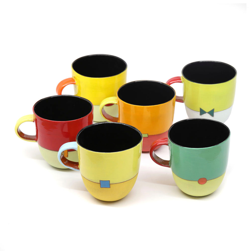 Ceramic Coffe Cup - Assprted Colors