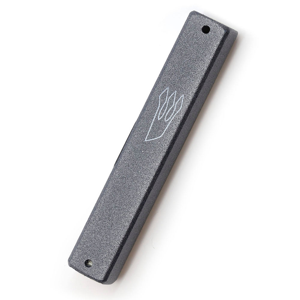 Simple Aluminum Engraved Mezuzah