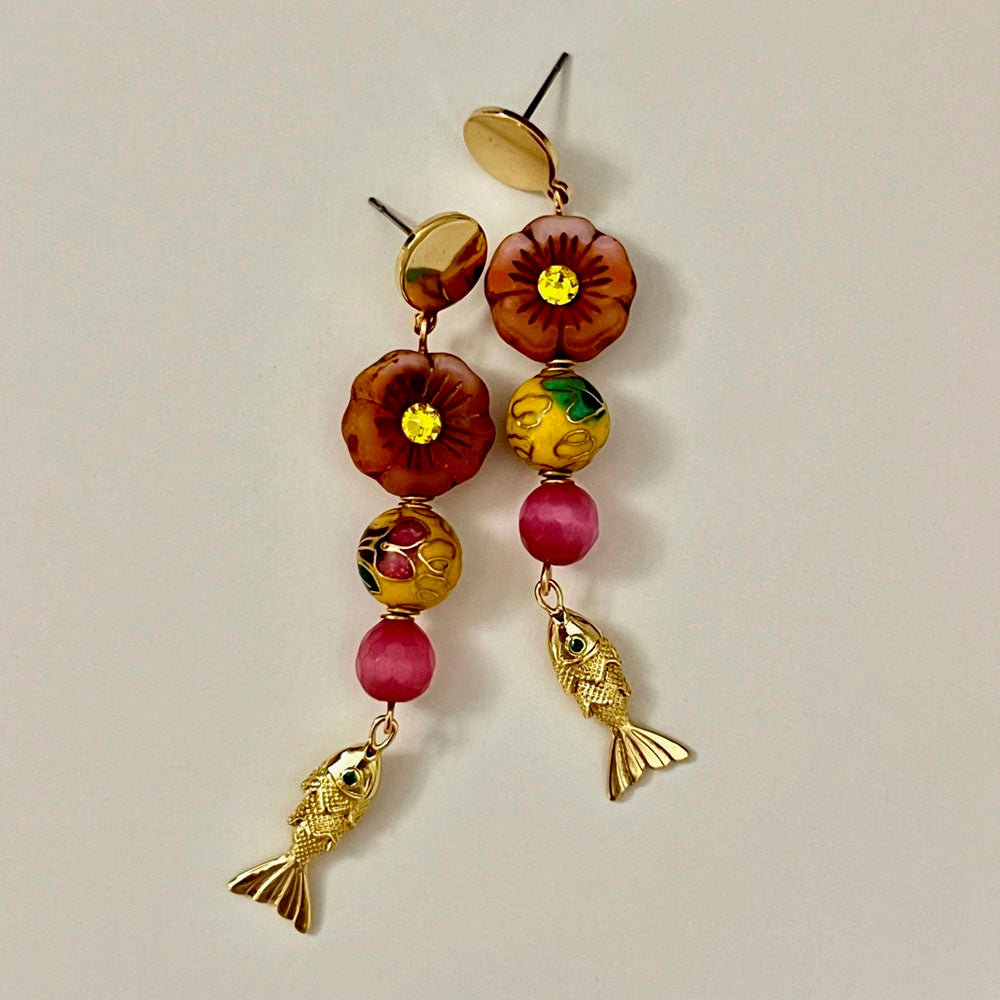 Plumeria Earrings