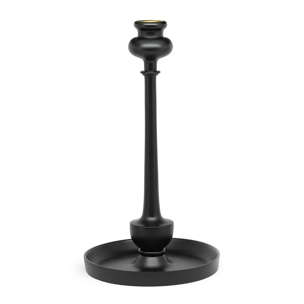 Kana Tall Candlestick in Ebony