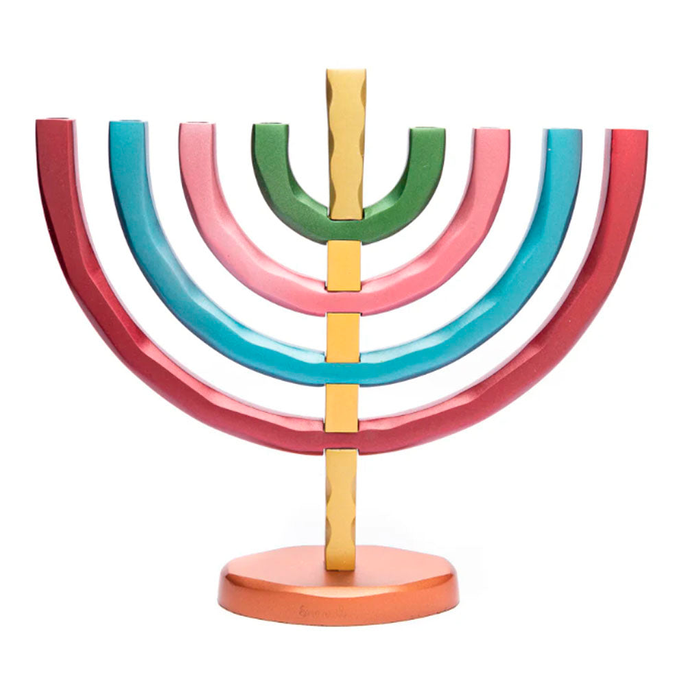 Anodized Aluminum Hanukkiah
