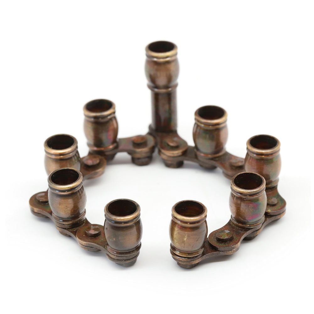 Bicycle Chain Hanukkiah