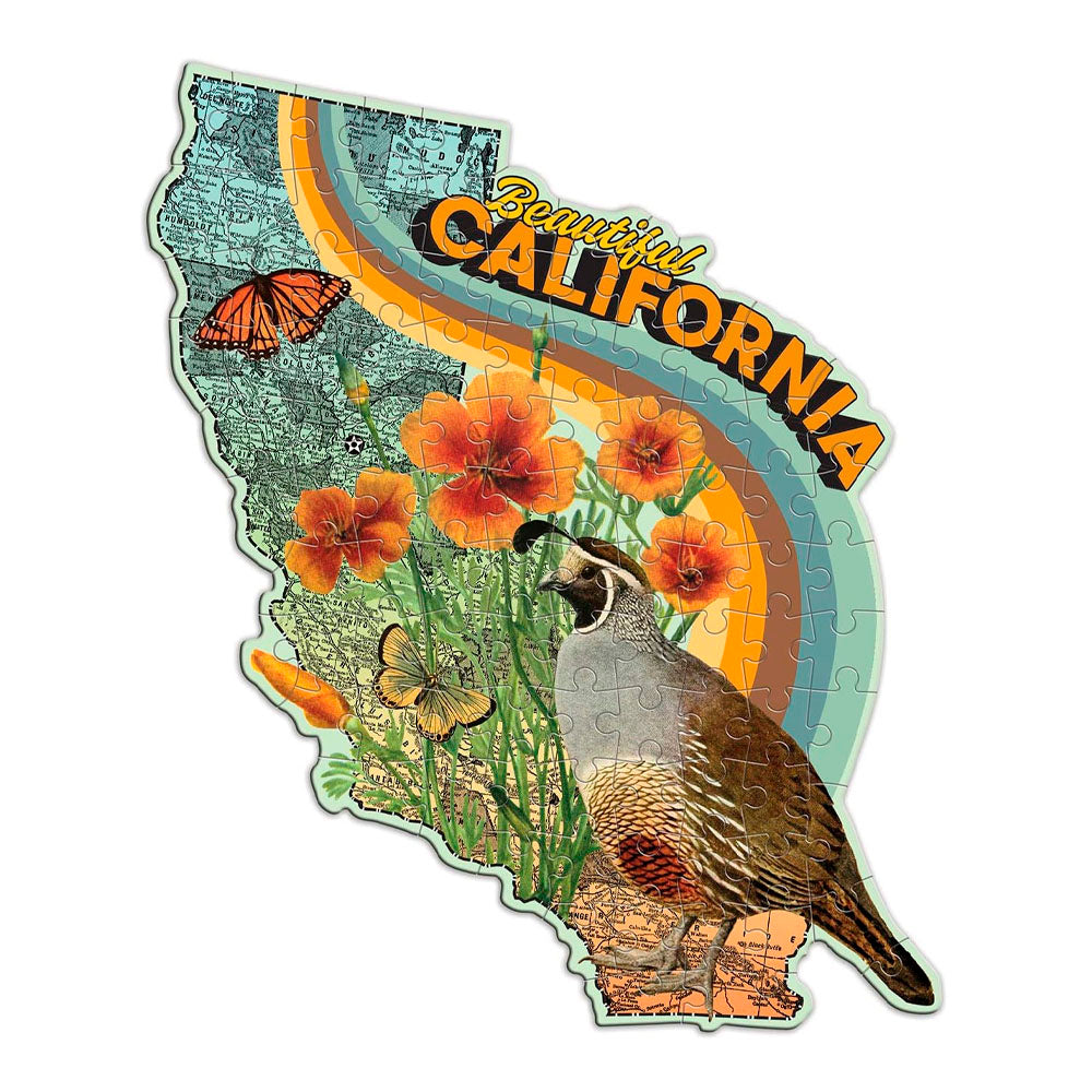 California Shaped Mini Puzzle