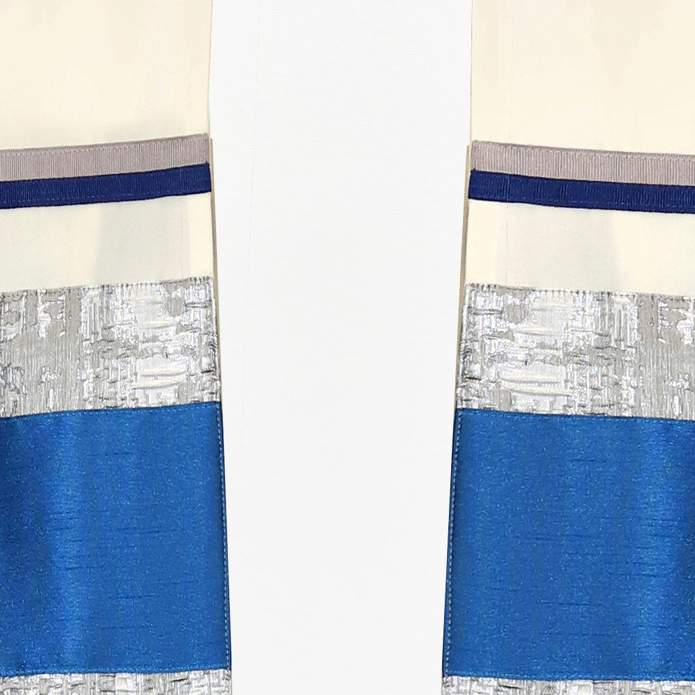 Ivory & Royal Blue Tallit Set