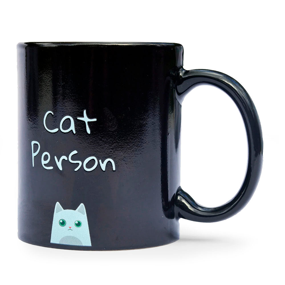 Crazy Cat Person Heat Change Mug