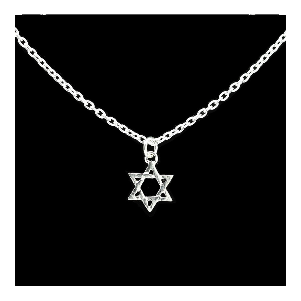 Petite Interwoven Star of David Necklace