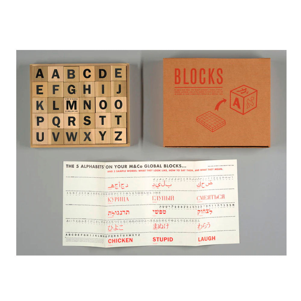 Tibor Kalman Global Alphabet Blocks
