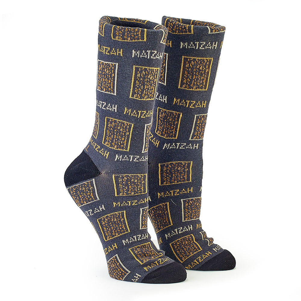 Passover Matzah Design Adult Crew Socks