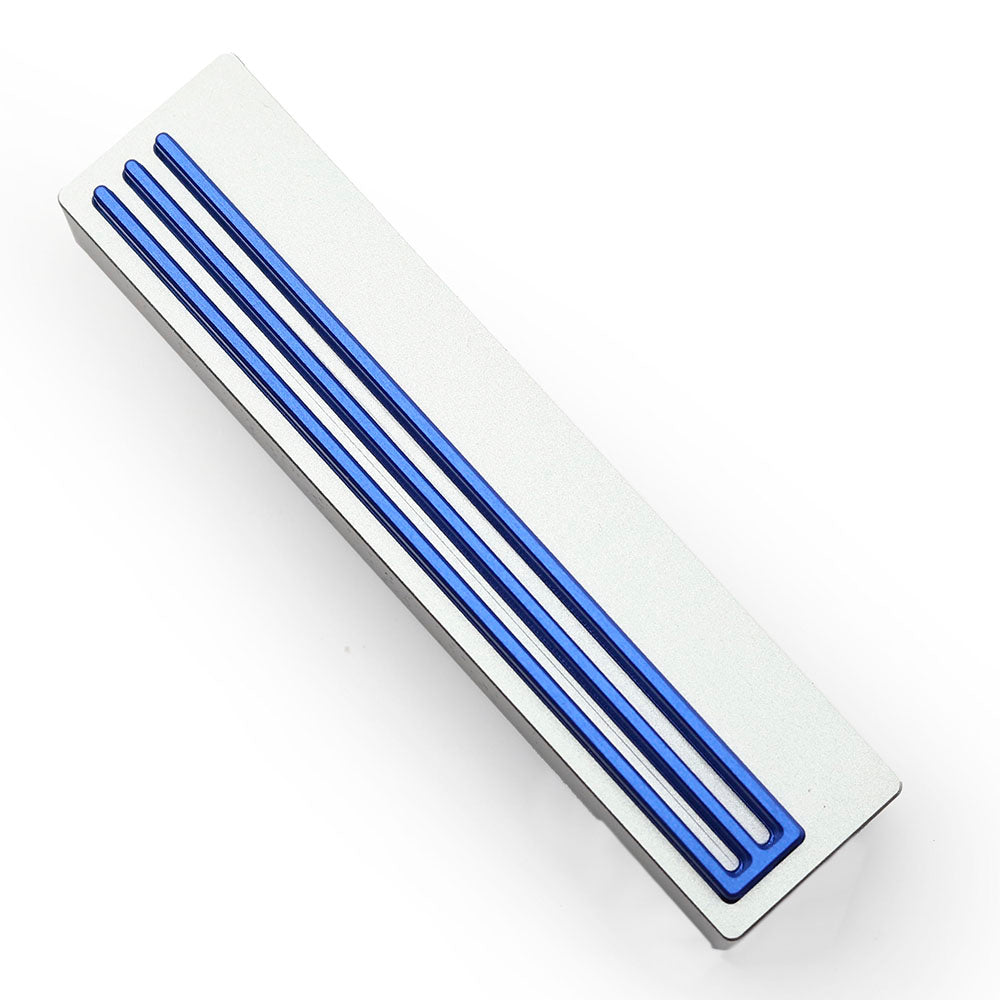 Weiss Mezuzah Silver/Blue