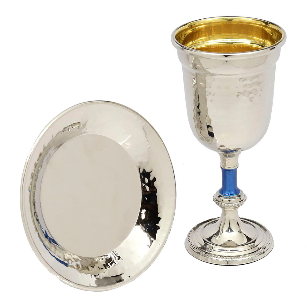 Kiddush Set Blue Stem