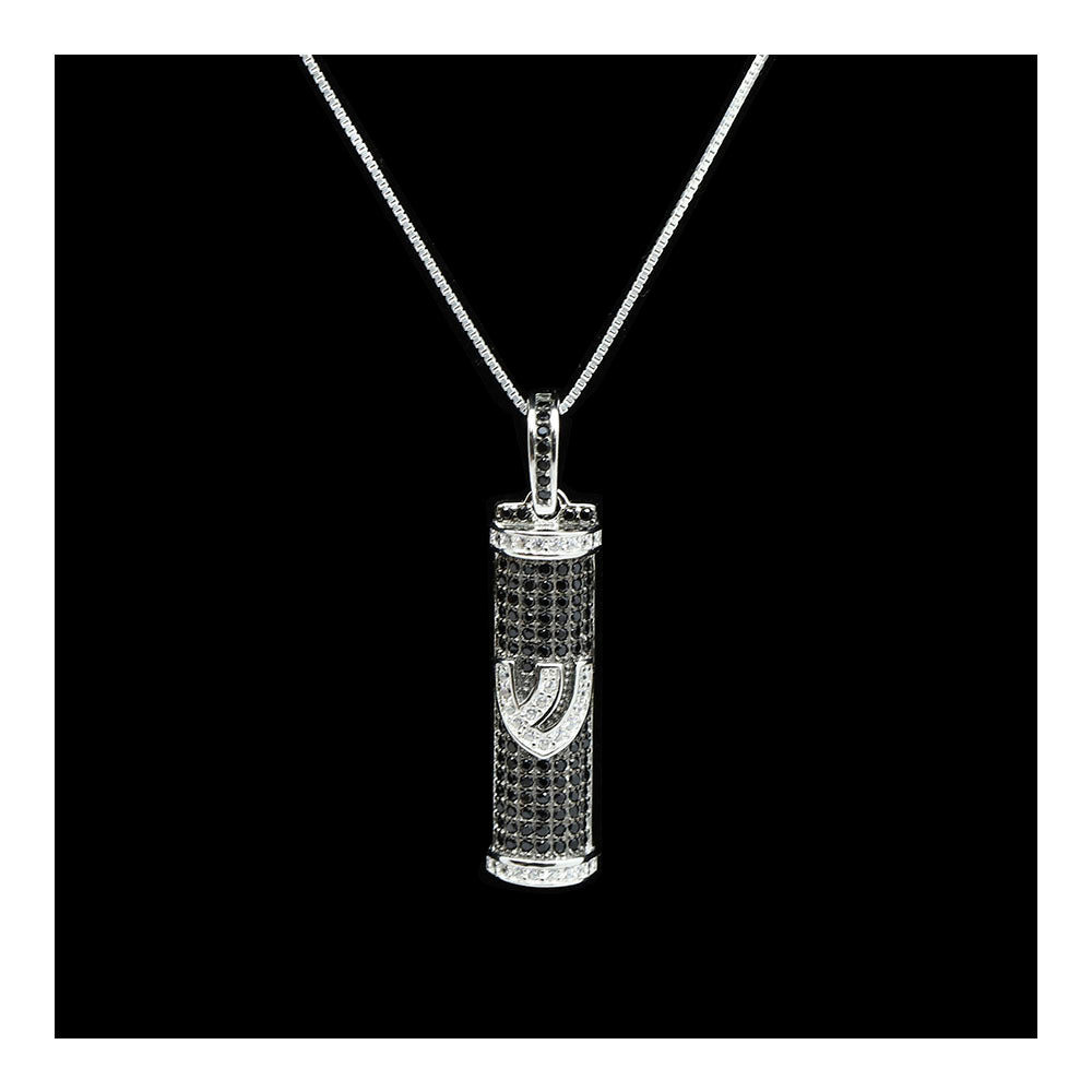 Sterling Mezuzah Necklace